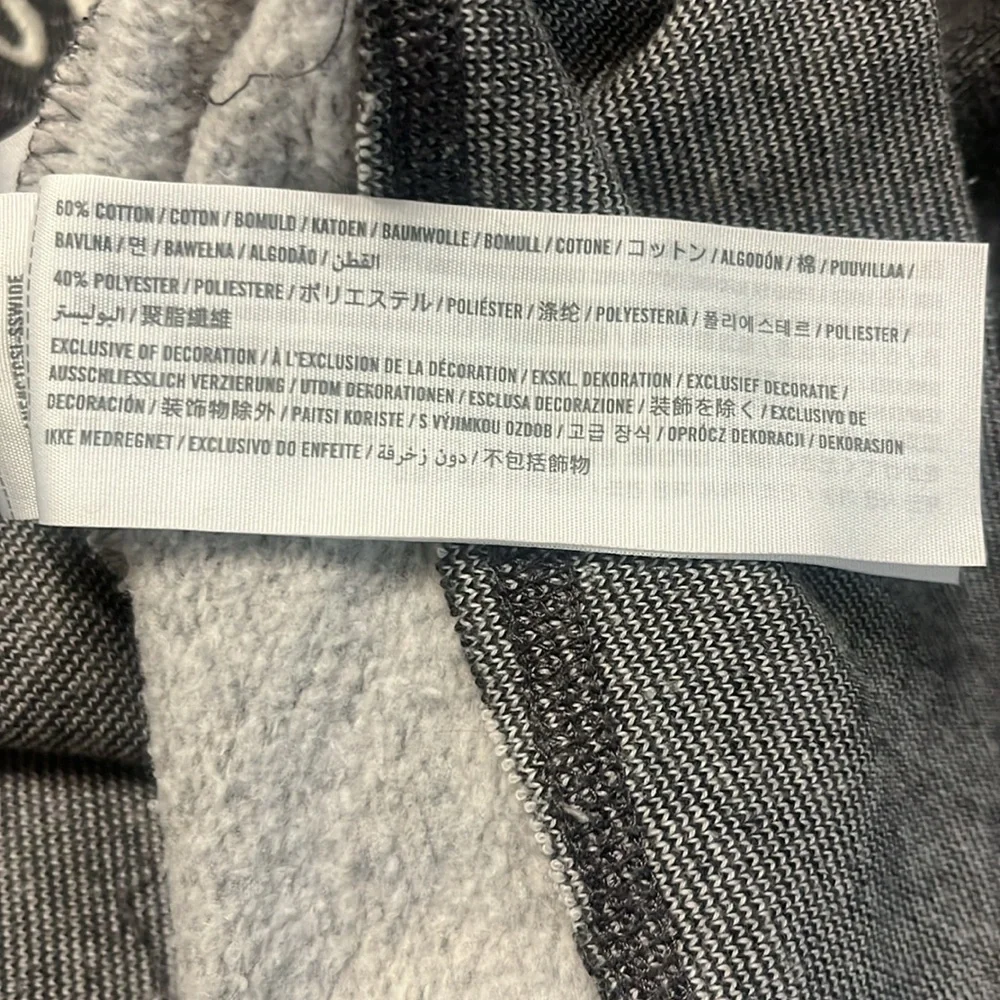 Abercrombie Hoodie Sweatshirt Gray Front Middle Pocket Cowl Neck Unisex Sz Small - Picture 4 of 6